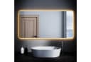 SONNI LED Badspiegel mit Touch, 3 Lichtfarben, Anti-Beschlag, 70-120cm Bild 2