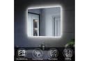 SONNI Badspiegel 80x60 cm LED Antibeschlag Wandspiegel IP44 Bild 2