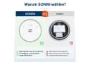 SONNI Badspiegel Rund Badezimmerspiegel mit Beleuchtung Ø 80 cm LED Touchschalter Bild 4