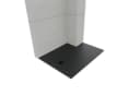 SONNI Duschwanne Schieferoptik Schwarz SMC Antirutsch Inkl. Siphon Bild 5