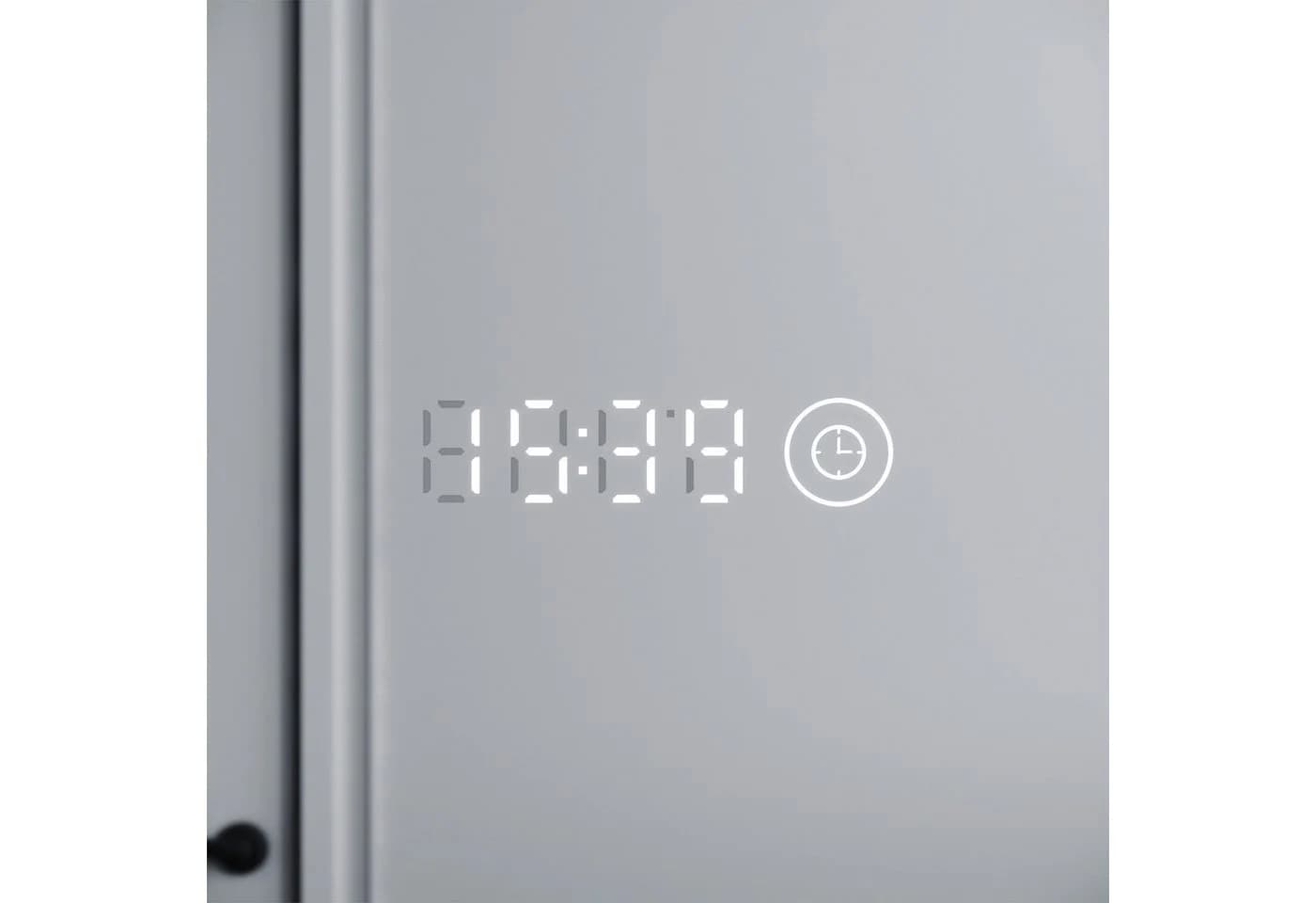 SONNI Badspiegel 120x60 cm LED Uhr Temperaturanzeige Kaltweiß - Bild 3