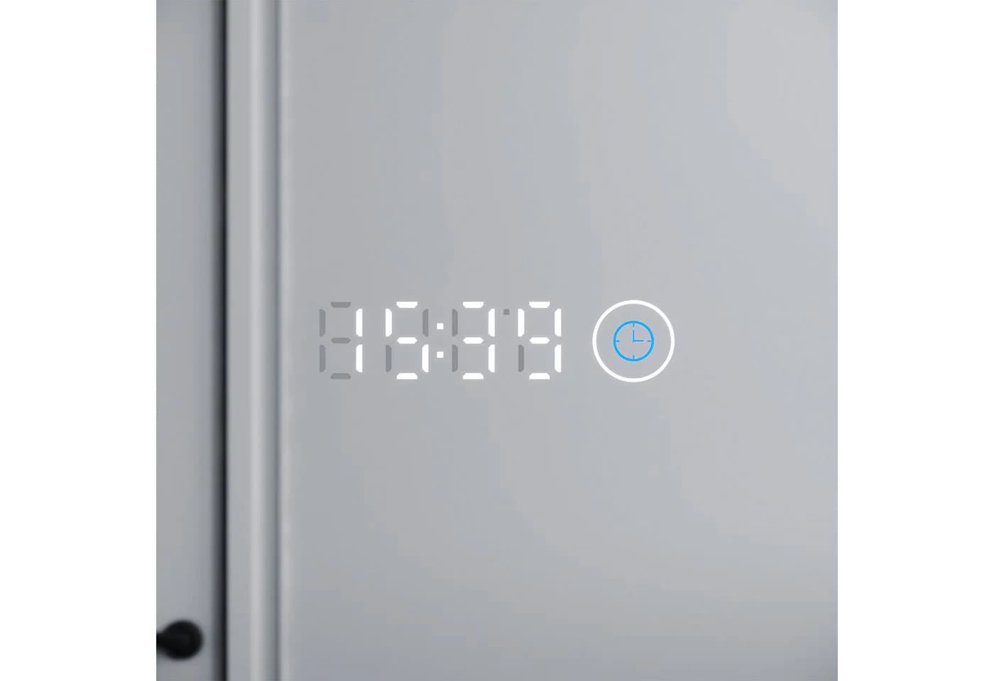 SONNI Badspiegel 120x60 cm LED Uhr Temperaturanzeige Kaltweiß - Bild 4