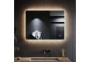 SONNI Badspiegel 80x60 cm LED-Lichtspiegel mit Anti-Beschlag-Funktion Bild 2