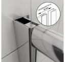 SONNI Eckdusche Duschkabinen Eckeinstieg Doppel Schiebetüren Dusche 70x70 cm Bild 5
