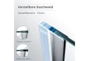 SONNI Walk-in-Dusche 70-120cm Nano-Glas 8mm Einscheibensicherheitsglas 200cm Bild 5