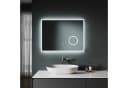 SONNI LED Badezimmerspiegel 100x60cm Silber Bild 1