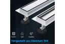 SONNI Duschrinne Edelstahl 50-110 cm 360° verstellbar mit Geruchsstop Bild 4