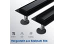 SONNI Duschrinne Edelstahl 50-110 cm 360° verstellbarer Bodenablauf Bild 4