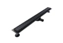 SONNI Duschrinne Edelstahl Bodenablauf Schwarz 50-110 cm 360° verstellbar Bild 2