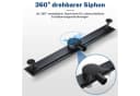 SONNI Duschrinne Edelstahl Bodenablauf Schwarz 50-110 cm 360° verstellbar Bild 3