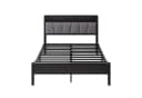 HOMERECOMMEND Metallbett mit USB-Anschlüssen und LED-Beleuchtung Bild 3