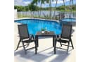 TLGREEN Gartenlounge-Set 3-TLG Aluminium WPC Bild 1