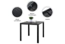 TLGREEN Gartenlounge-Set 3-TLG Aluminium WPC Bild 4