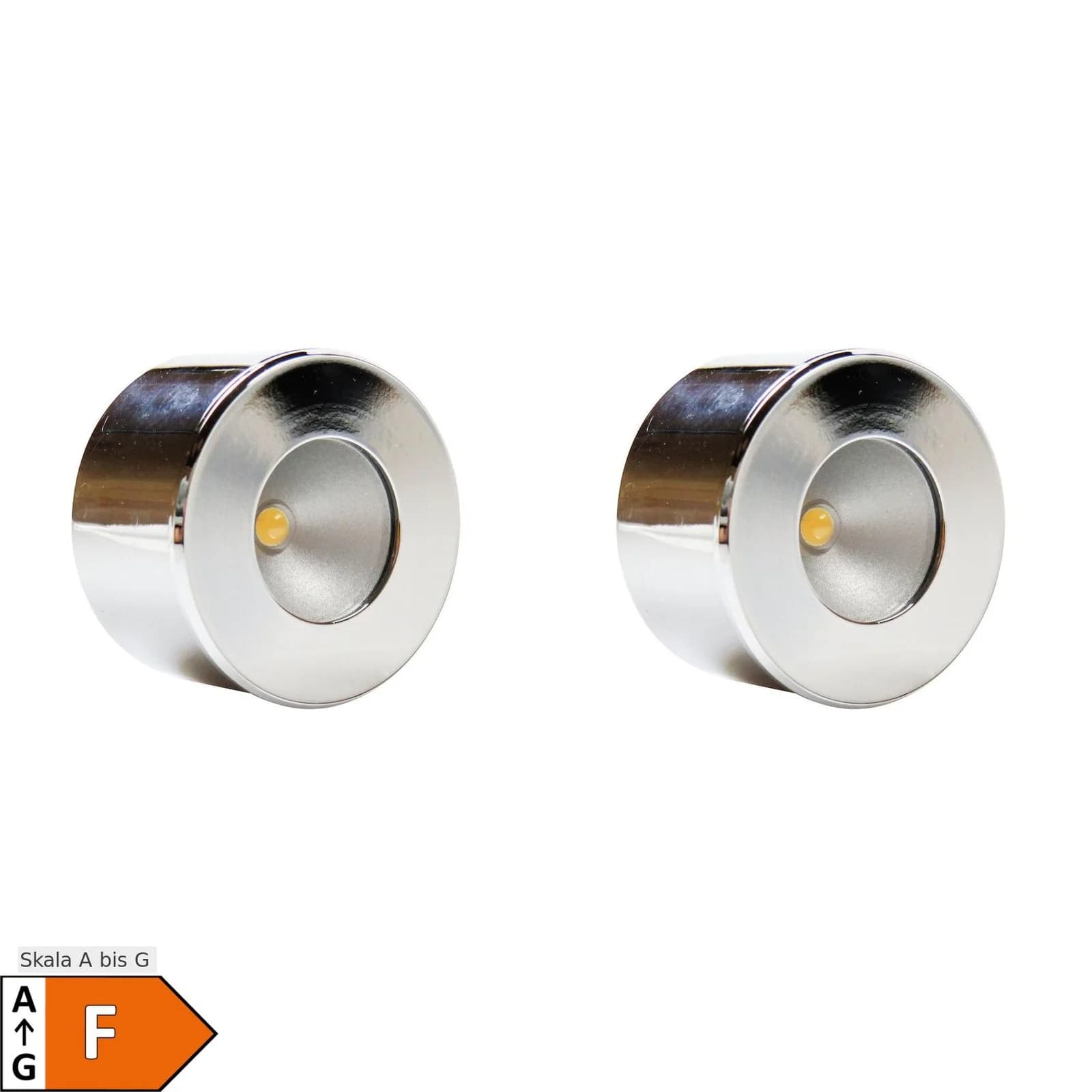 kalb LED Unterbauleuchte Mini-Star Set Chrom Warmweiß