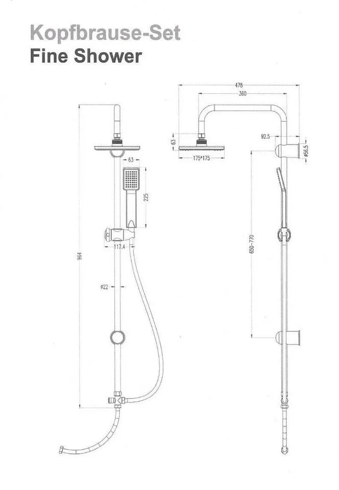 Tuganna Duschsystem FINE SHOWER 440002000 Duschsäule Chrom - Bild 4