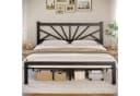 Klyvvo Metallbett 140x200 Schwarz mit Lattenrost Bild 1