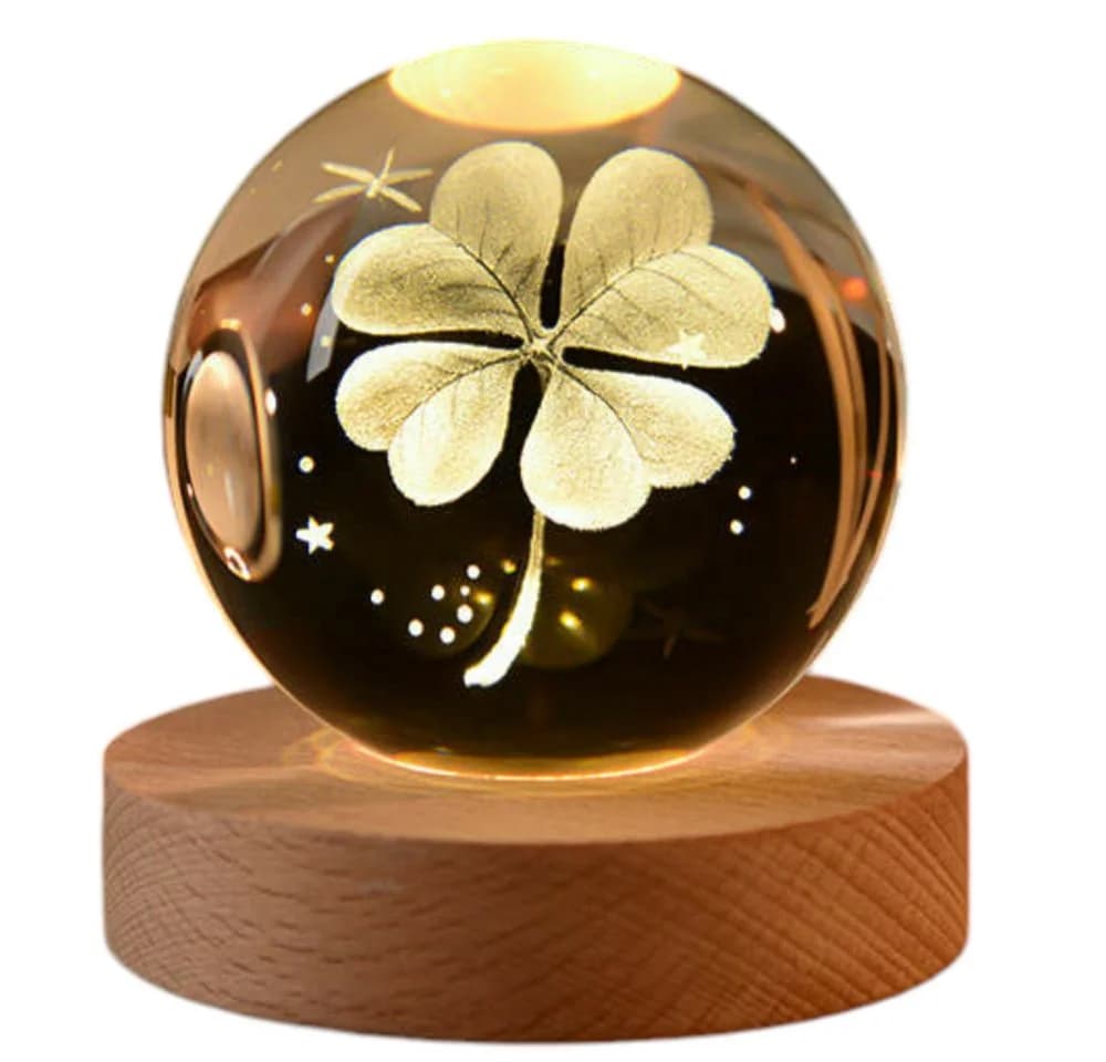 Little Lorien Kristall 3D Nachtlicht Gelb