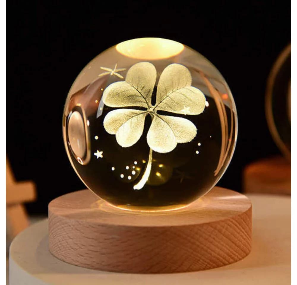 Little Lorien Kristall 3D Nachtlicht Gelb - Bild 5