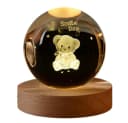 Little Lorien Kristall 3D Nachtlicht Gelb Bild 1
