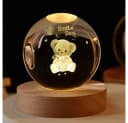 Little Lorien Kristall 3D Nachtlicht Gelb Bild 5