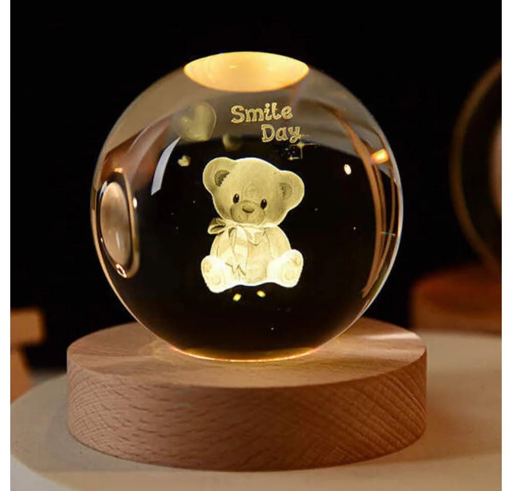 Little Lorien Kristall 3D Nachtlicht Gelb - Bild 5