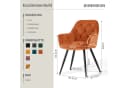 JYMTOM Esszimmerstuhl Samt Orange Bild 1