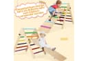 TLGREEN Klettergerüst Indoor Klappbar, 2 in 1 Kletterdreieck mit Rutsche, Holz Montessori Motorik Spielzeug Bild 1