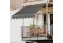 TLGREEN Klemmmarkise Balkon Sonnenschutz Grau Beige Blau Bild 2