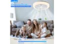 Lujasi Deckenventilator mit LED-Beleuchtung, 6 Windstufen, App-Steuerung, Weiß Bild 3