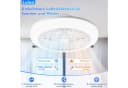Lujasi Deckenventilator mit LED-Beleuchtung, 6 Windstufen, App-Steuerung, Weiß Bild 4