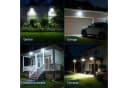 skelo Solarleuchte mit Bewegungsmelder 204 LEDs Schwarz Bild 5