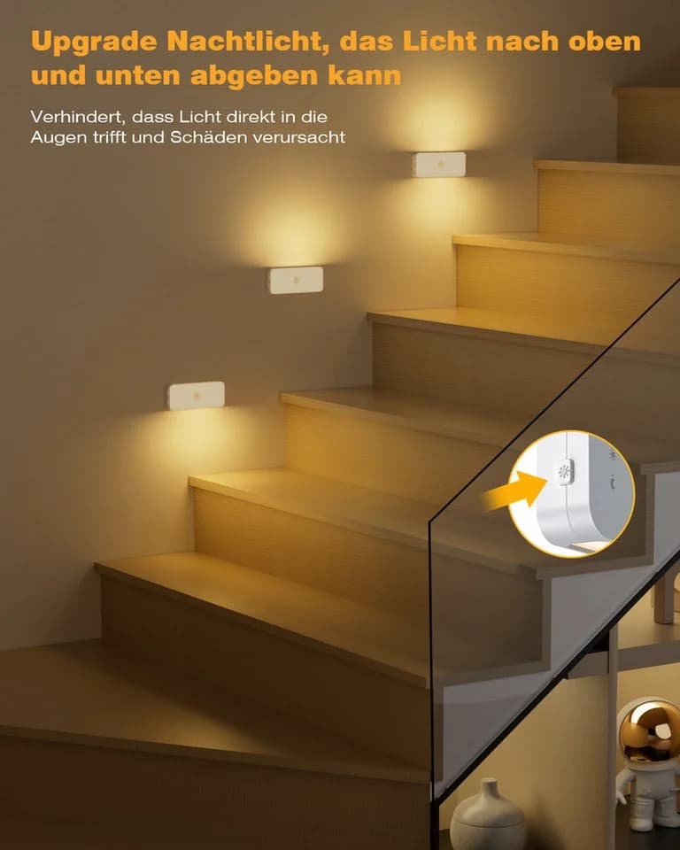skelo LED Nachtlicht mit Bewegungsmelder, 3 Farbtemperaturen, dimmbar - Bild 5