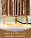 EDISHINE Nachttischlampen 2er-Set Mattgold E27 LED Warmweiß Bild 4