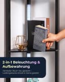 EDISHINE Stehlampe Dimmbar mit Ablage & RGB-Beleuchtung Schwarz Bild 1