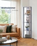 EDISHINE Stehlampe Dimmbar mit Ablage & RGB-Beleuchtung Schwarz Bild 5