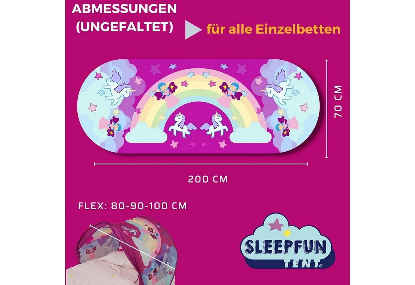 Best Direct® Sleepfun Tent® Pop-up Bettzelt mit LED-Lampe - Bild 4