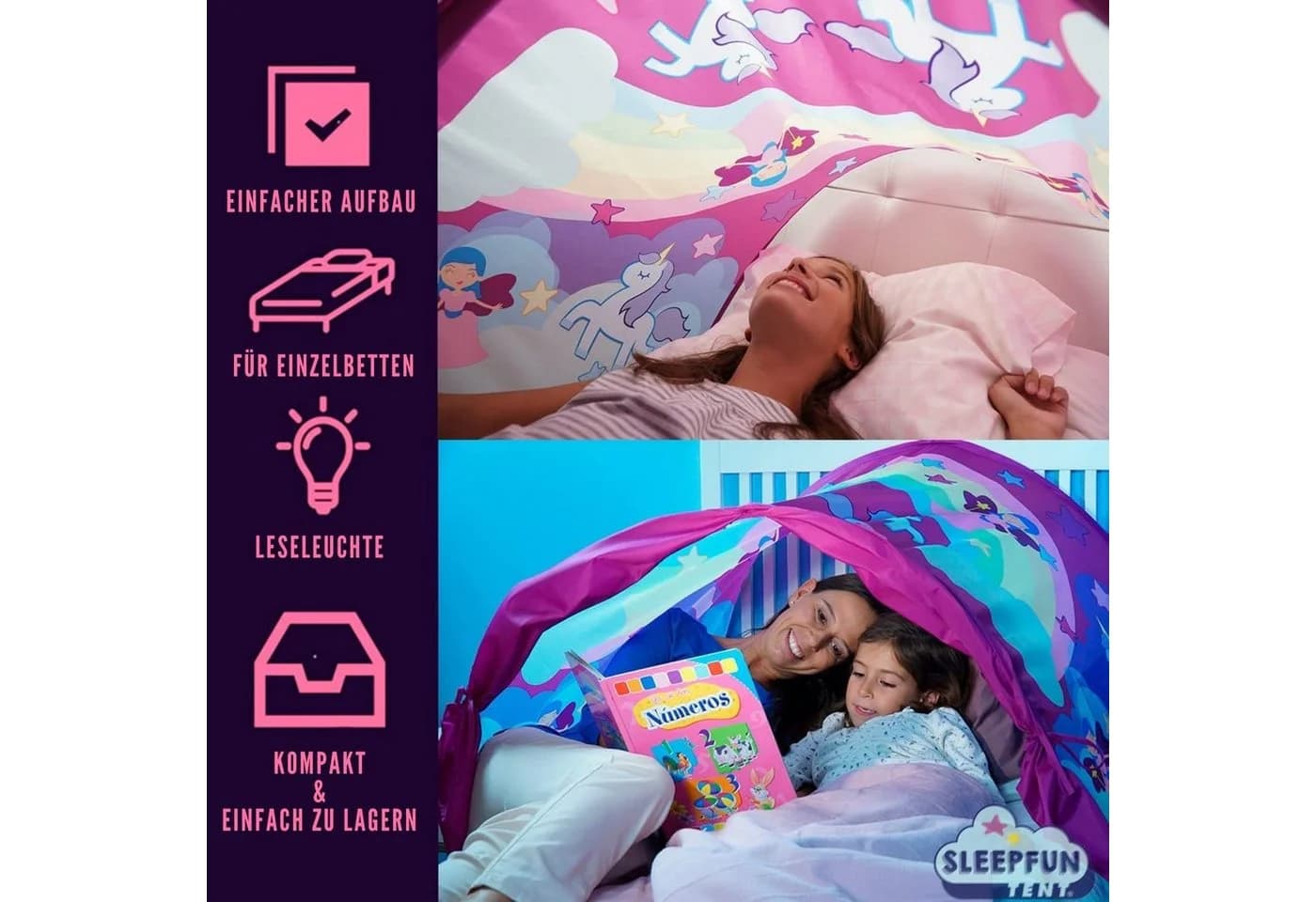 Best Direct® Sleepfun Tent® Pop-up Bettzelt mit LED-Lampe - Bild 5