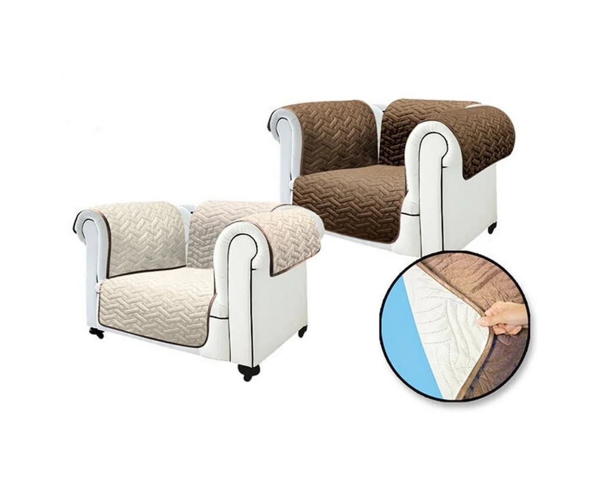 Starlyf Sofaschoner wasserabweisend wendbar braun/beige - Bild 2