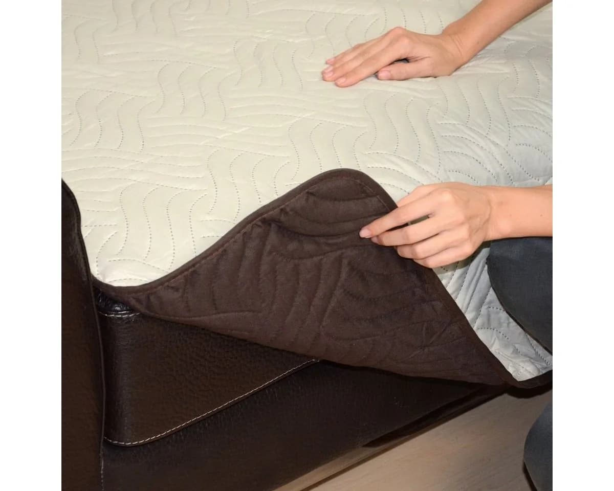 Starlyf Sofaschoner wasserabweisend wendbar braun/beige - Bild 4