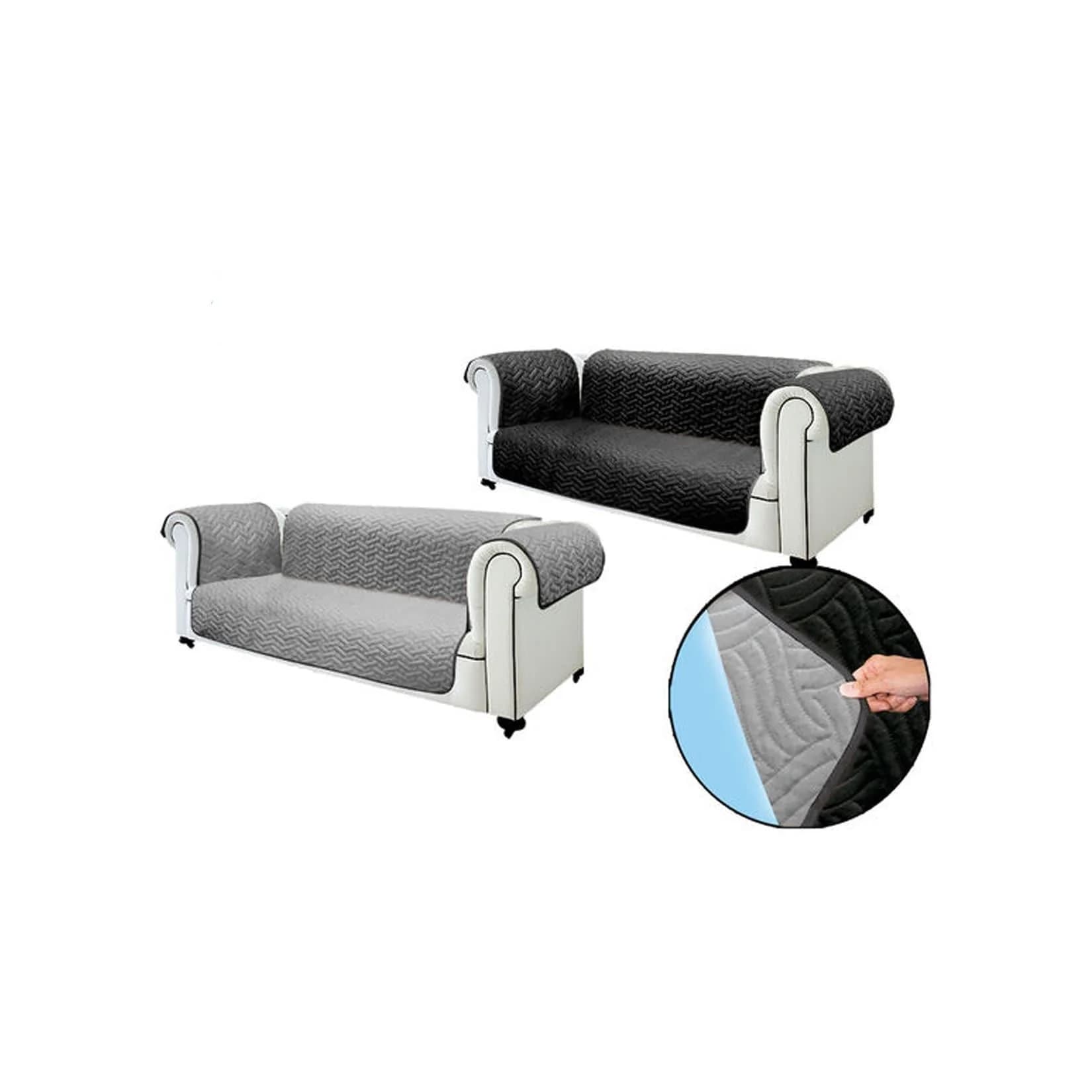 Starlyf® 3-Sitzer Sofaschoner Wasserabweisend Wendbar Sofa Cover
