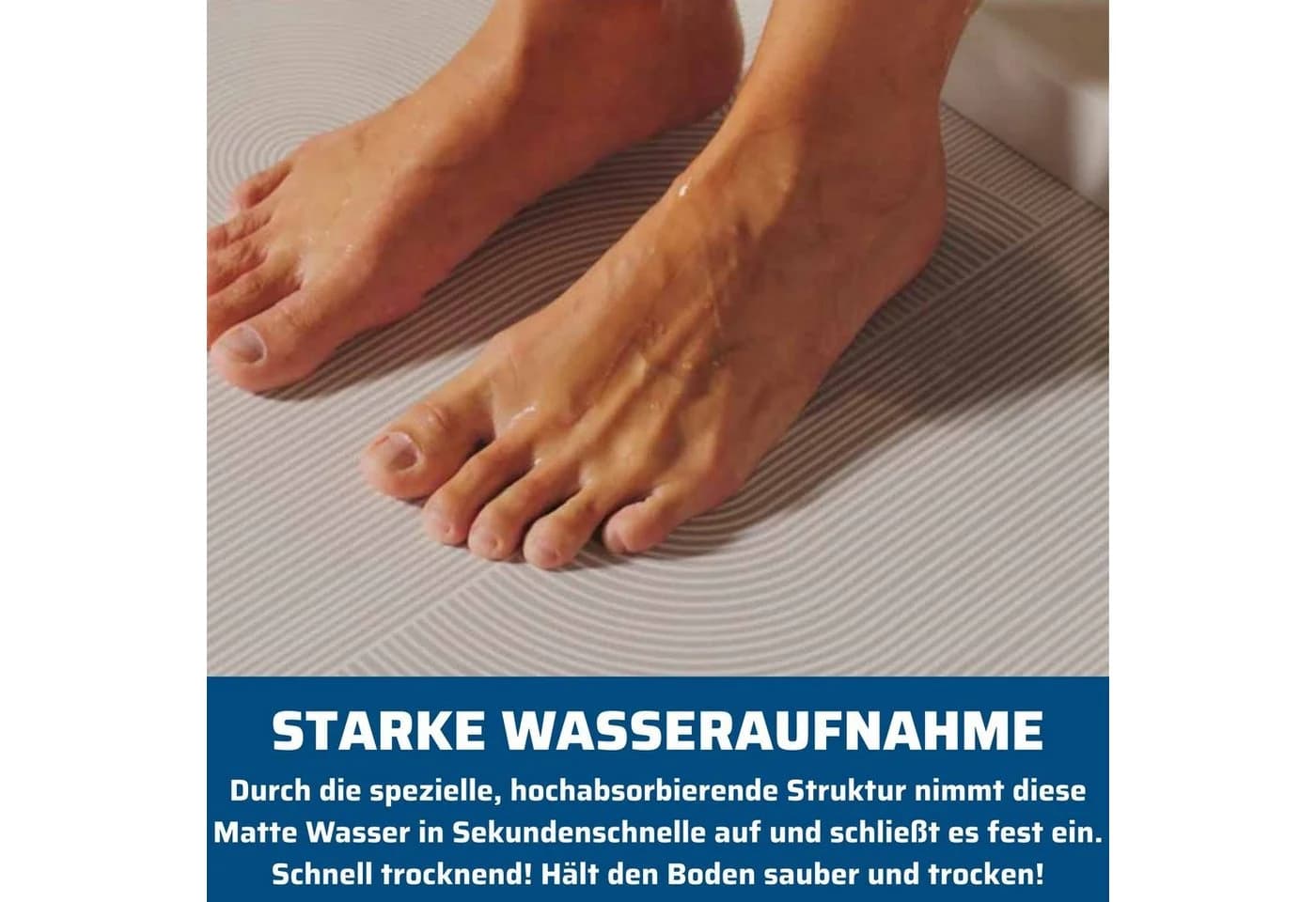 Best Direct® Badematte Hydrowonder Super Absorbent Grau - Bild 3
