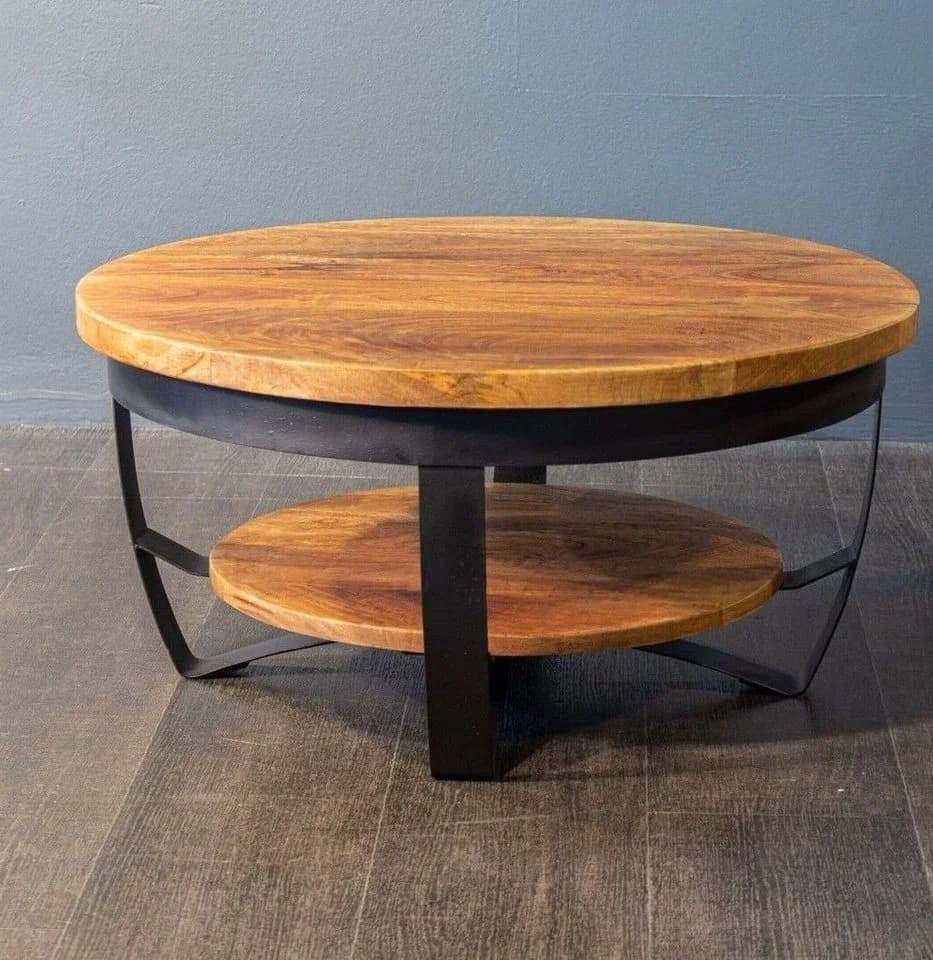 Sitheim-Europe Couchtisch Austin Mangoholz Rund