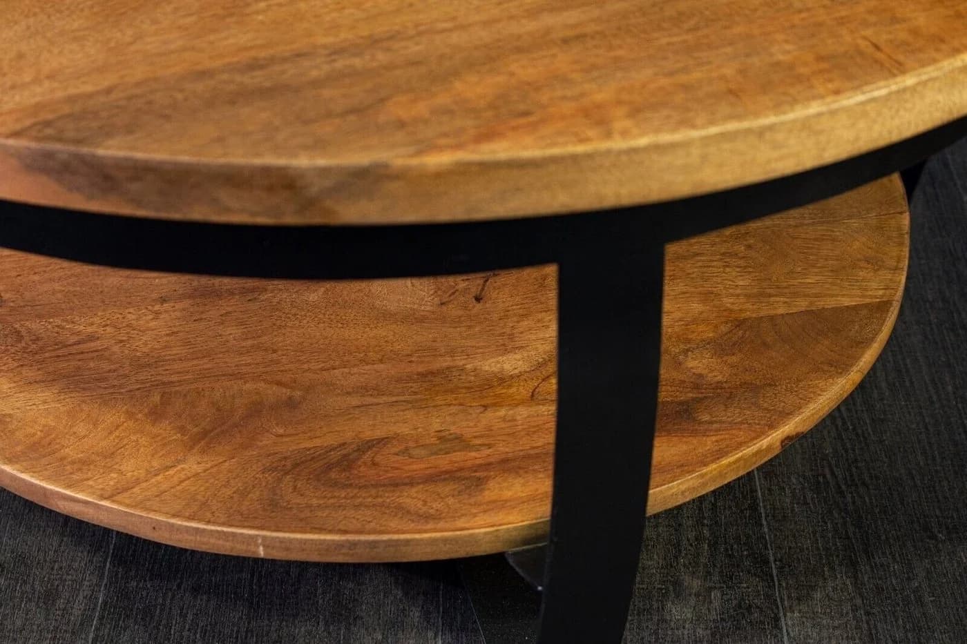 Sitheim-Europe Couchtisch Austin Mangoholz Rund - Bild 3