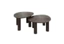 Sitheim-Europe Couchtisch Maya Teak dreieckig Set 2-tlg. Dunkelbraun Bild 4