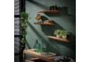 Sitheim-Europe Wandregal Edge 60cm Set aus 3 Massiv Akazie Baumkante Bild 2