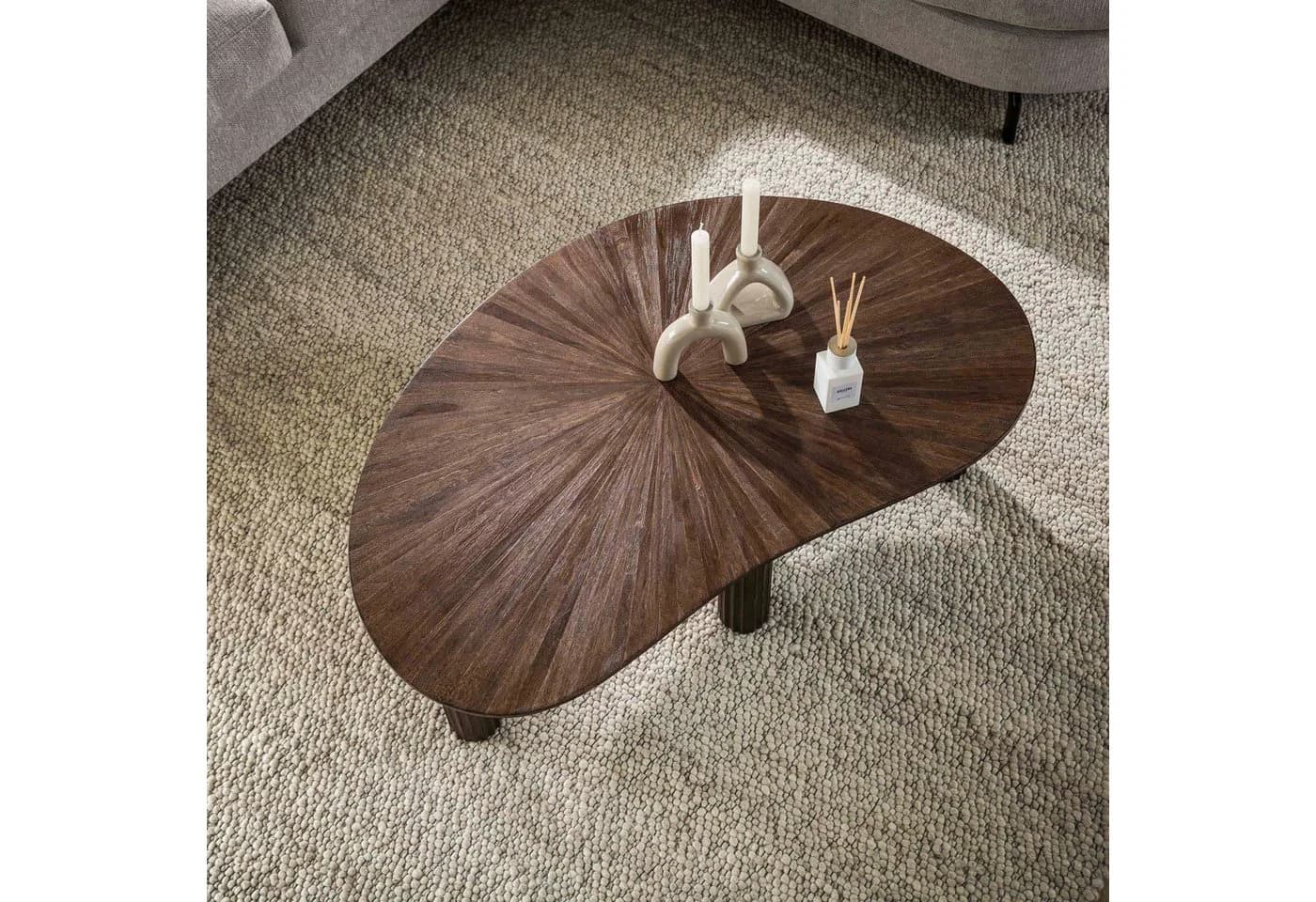 Sitheim-Europe Couchtisch MAYA TEAK 110cm Massiv Teak Espresso (2er Set) - Bild 2