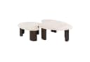 Sitheim-Europe CERAMO aperto Couchtisch 2er Set 3D Keramik Dunkelbraun Bild 5