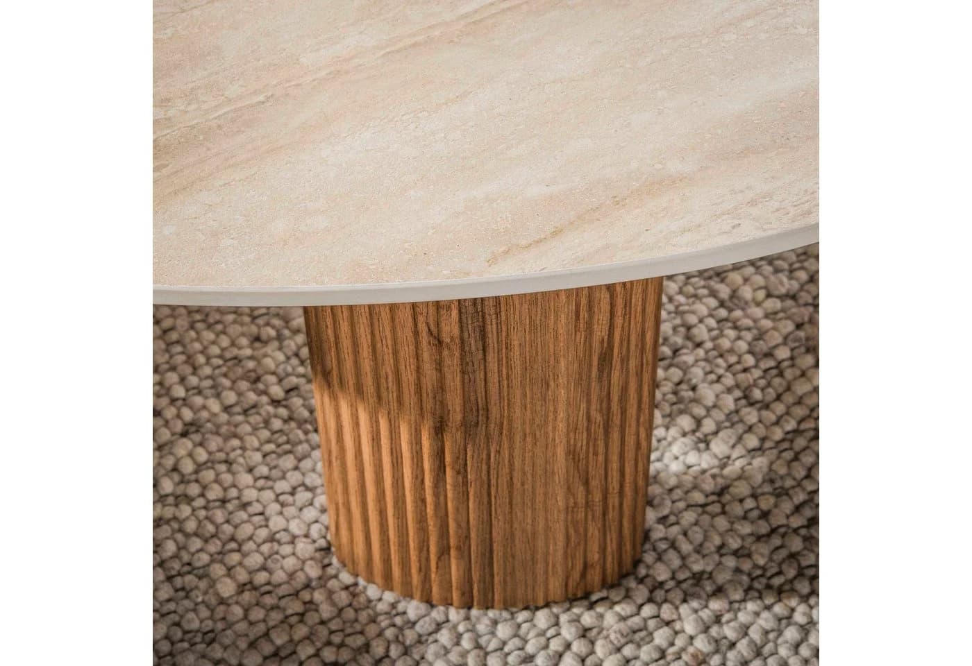 Sitheim-Europe CERAMO 2er Set Couchtisch Keramik Braun Beige - Bild 3