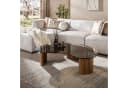 Sitheim-Europe Couchtisch Tinto 130cm Braunes Rauchglas Eichenholz-Optik Bild 2