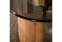 Sitheim-Europe Couchtisch Tinto 130cm Braunes Rauchglas Eichenholz-Optik Bild 3